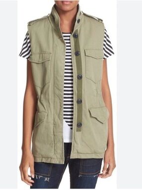 NWT RAG & BONE/JEAN BENNET UTILITY VEST ARMY GREEN